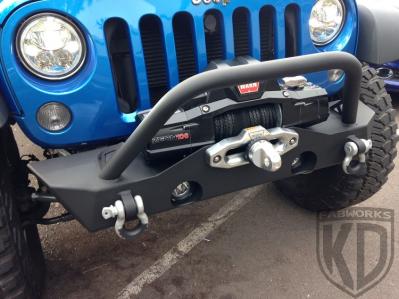 KD Fabworks 07+ JK Front Rock Crawler Bumper with Hoop (JK-F0716H)
