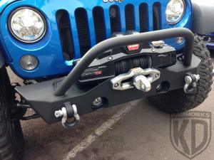KD Fabworks 07+ JK Front Rock Crawler Bumper with Hoop (JK-F0716H)