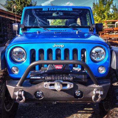 KD Fabworks 07+ JK Front Rock Crawler Bumper with Hoop (JK-F0716H)