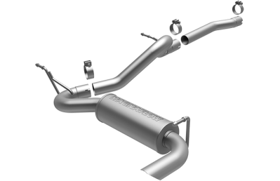 MagnaFlow 12-16 2dr JK Competition Series 2.5in Cat Back Single Outlet Satin Tip Stainless Exhaust (15118)