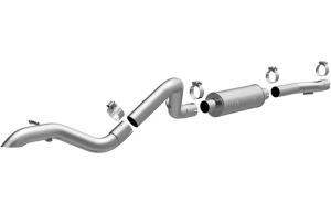MagnaFlow 07-11 2dr JK RC Series 2.5in Cat Back Single Outlet Stainless Exhaust (15238)