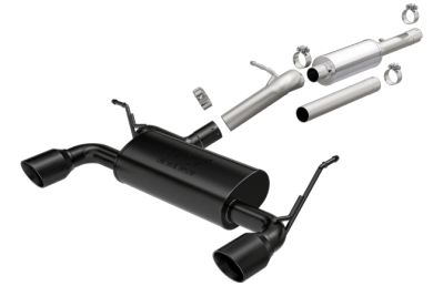 MagnaFlow 12-16 2-4dr JK MF Series 2.5in Cat Back Dual Outlet Black Coated Tip Stainless Exhaust (19327)