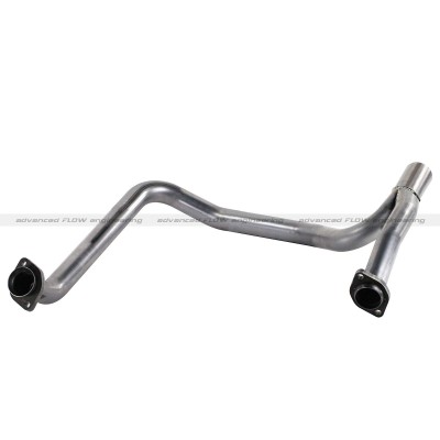 aFe Power Twisted Steel Y-Pipe 2.5 SS Exhaust 12-14 JK V6-3.6L (Auto Trans) (48-46208)