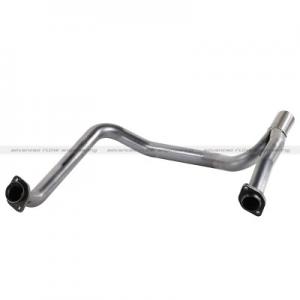 aFe Power Twisted Steel Y-Pipe 2.5 SS Exhaust 12-14 JK V6-3.6L (Auto Trans) (48-46208)