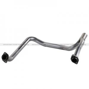 aFe Power Twisted Steel Y-Pipe 2.5 SS Exhaust 12-14 JK V6-3.6L (Auto Trans) (48-46208)