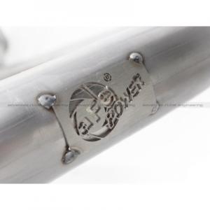 aFe Power Twisted Steel Y-pipe 2-2.5 Aluminized Steel Exhaust System (48-06207)