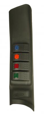Daystar Jeep JK 07-10 Pillar Switch Pod (with switches included) (KJ71044BK)