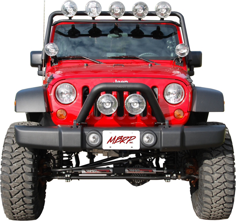 Mbrp 07 16 Jeep Jk Windshield Light Bar Embly