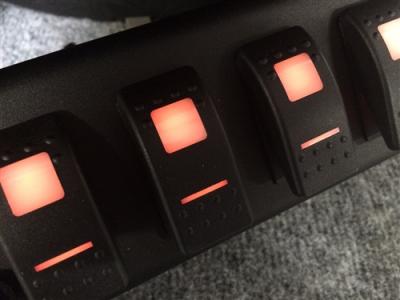 sPOD 07-08 JK model 6 Switch System with double LED light Contura rocker switches &amp; Source System (600-07LT-LED)