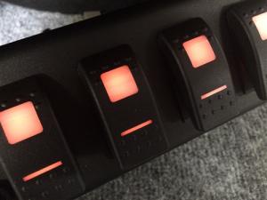 sPOD 07-08 JK model 6 Switch System with double LED light Contura rocker switches &amp; Source System (600-07LT-LED)